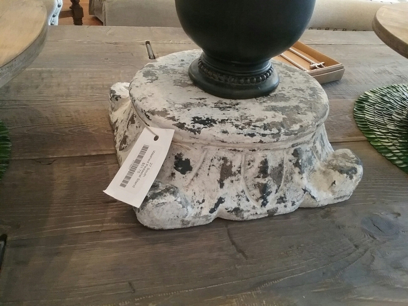 Washed Pedestal Stand
