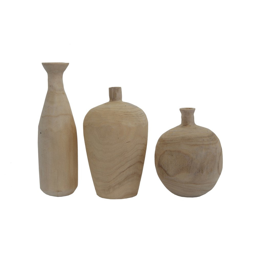 Paulownia Wood Vase (3 styles)