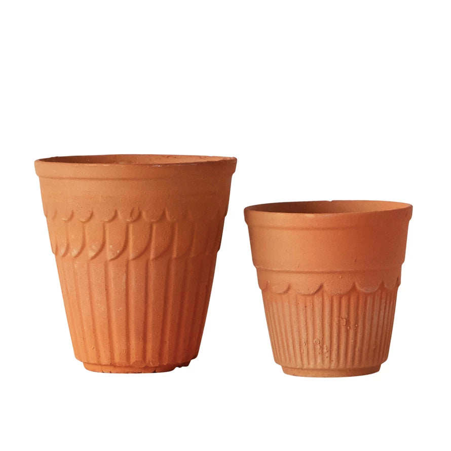 4 terracotta plant pots 4" Terracotta Planter – 27 South