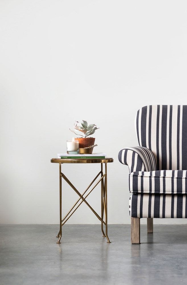 Metal and Mango Wood Table