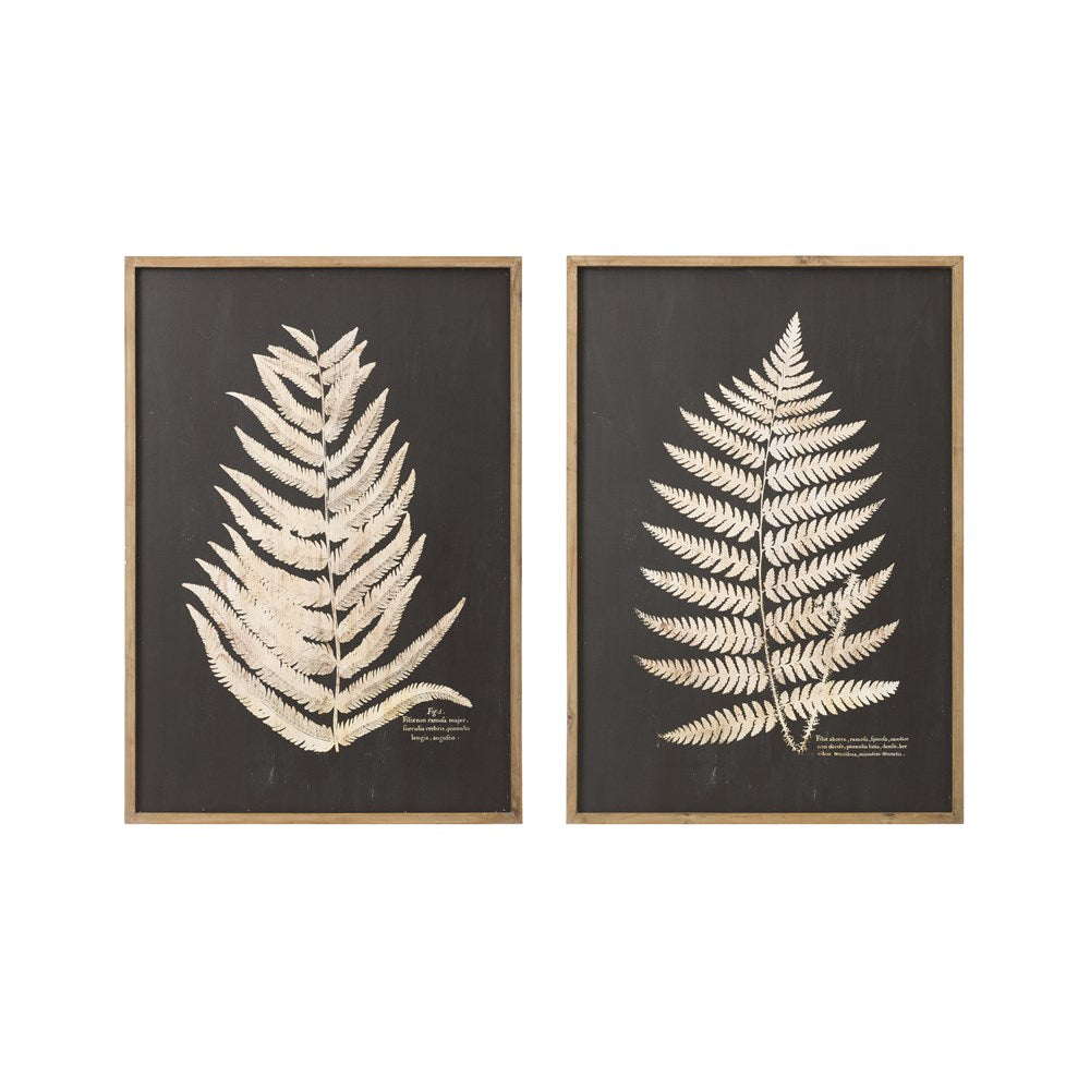 Laser Cut Fern Leaf -Wood framed