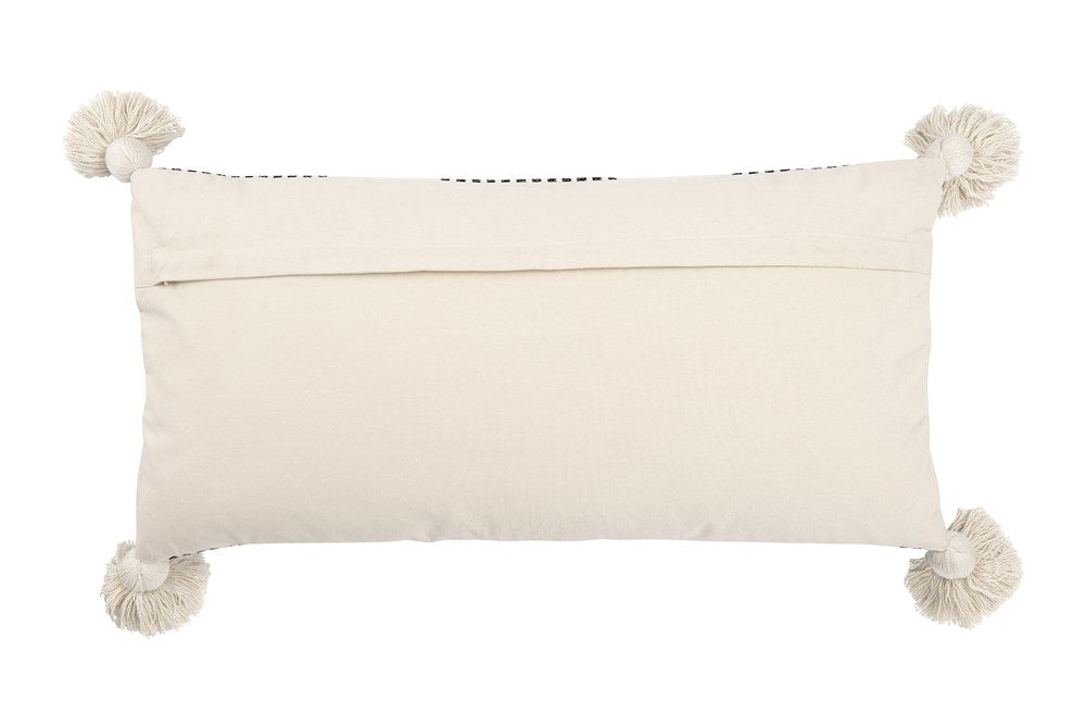 Striped Lumbar Pillow w/ Tassels