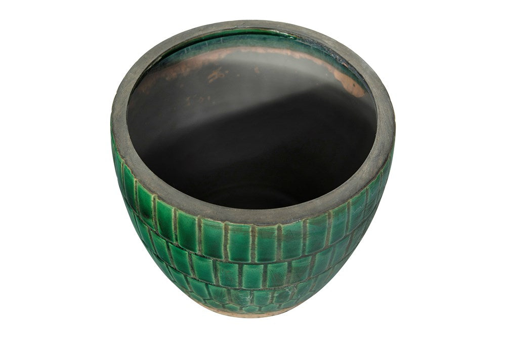 Green Tiled Planter