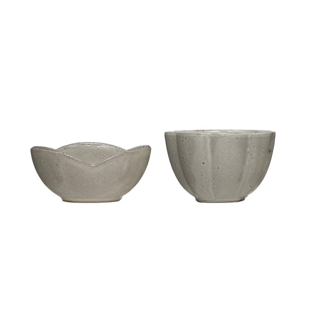 Stoneware Flower Bowl