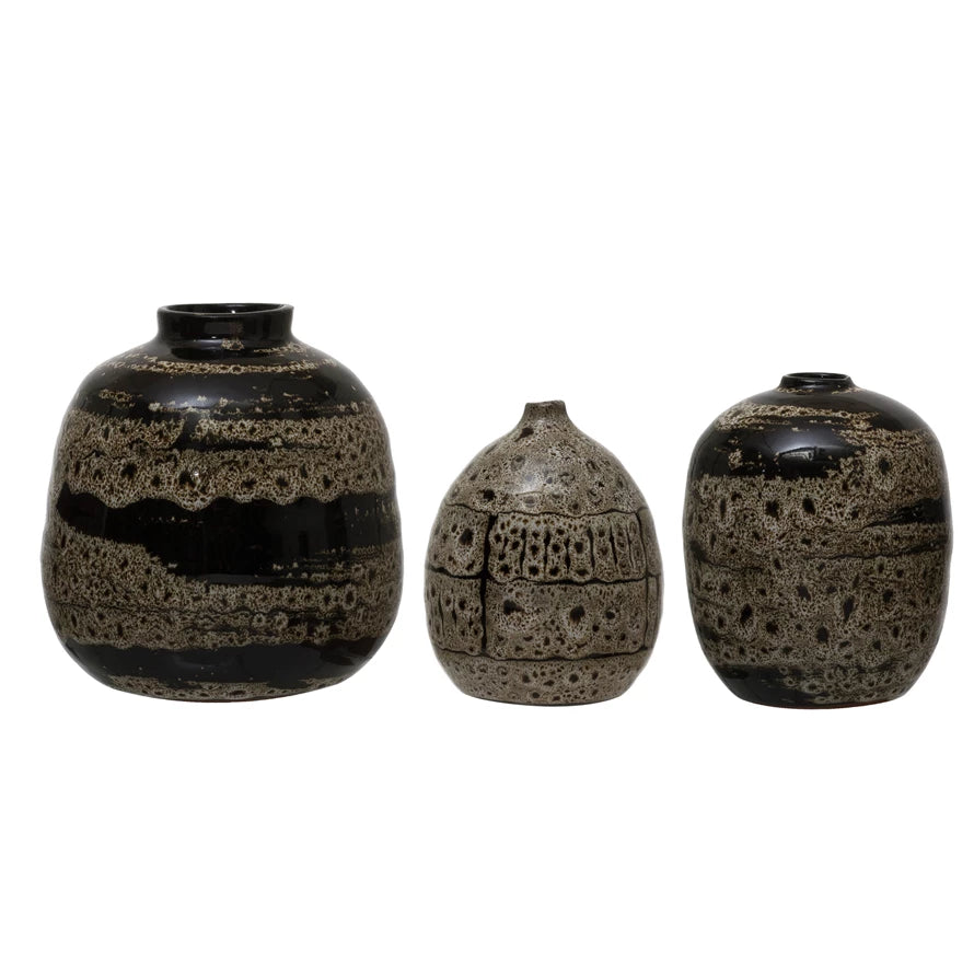 Terracotta Vases with Glaze