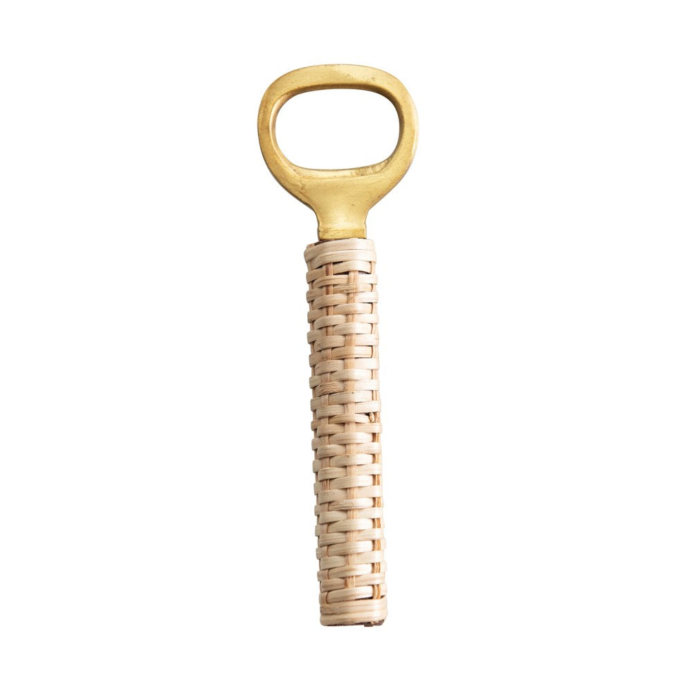 Brass/Rattan Bottle Opener