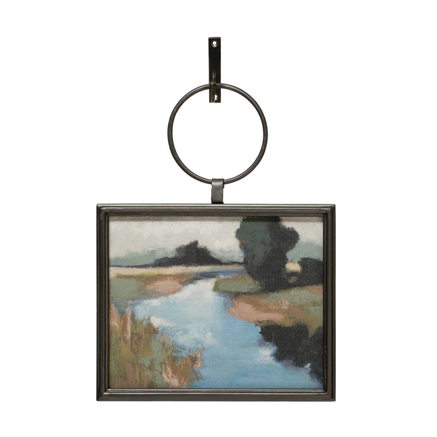 Metal Framed Landscape w/ Bracket