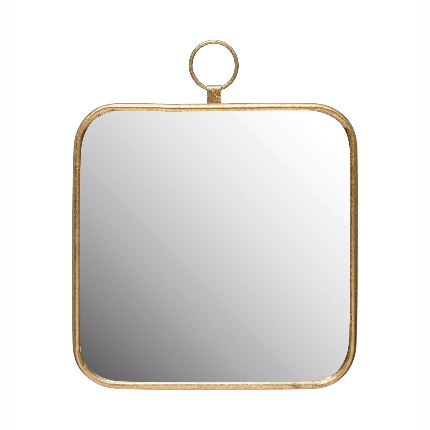 Metal Framed Round Mirror