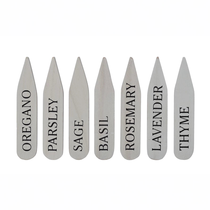 Paulowina Wood Herb Garden Markers