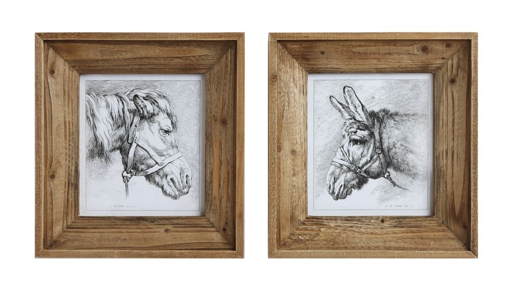 Donkey Vintage Reproduction - Set of 2