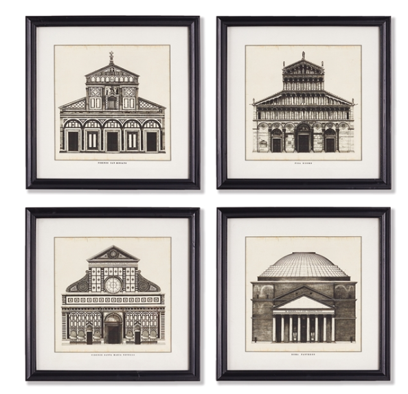Edifice Prints - Set of 4