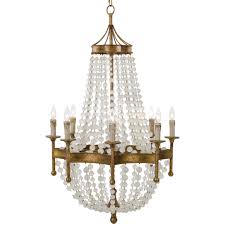 Frosted Crystal Bead Chandelier