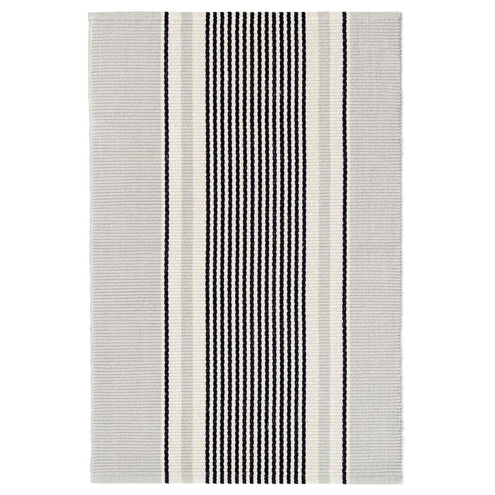 Gunner Stipe Woven Cotton Rug 2x3