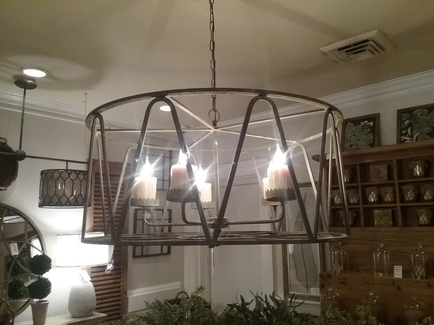 Drum chandelier