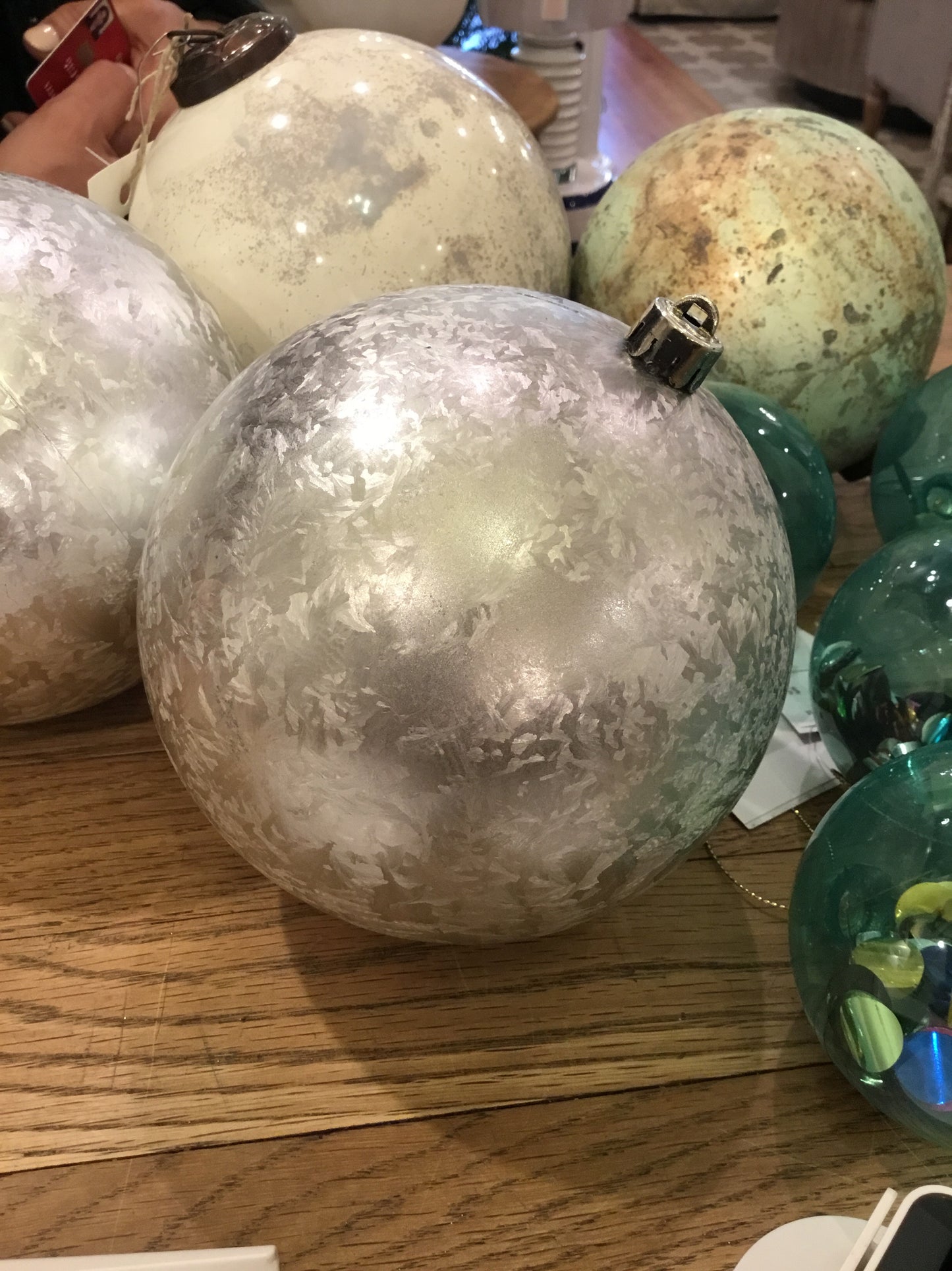 Silver ornament 6”