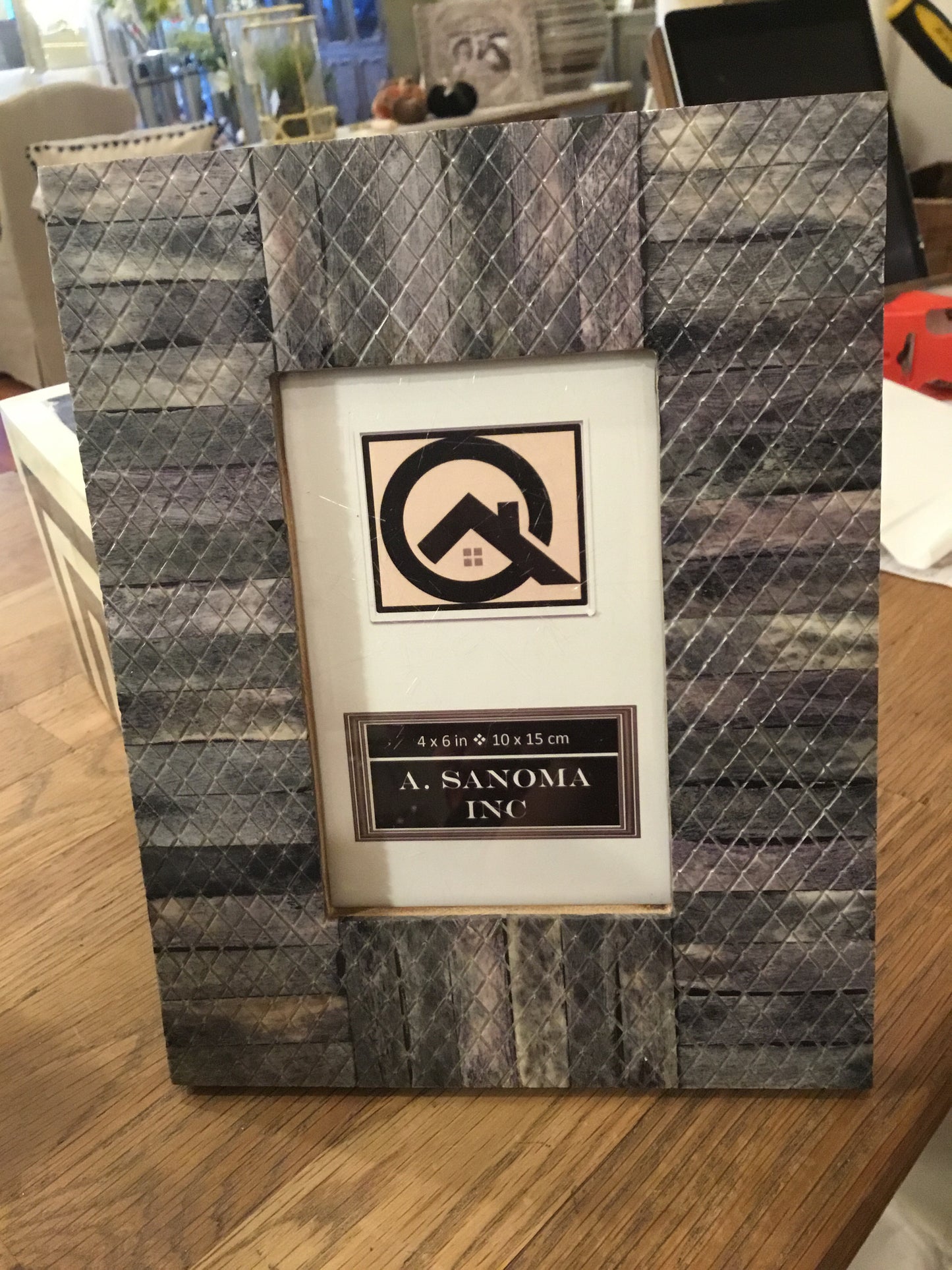 Gray Bone Frame 4x6