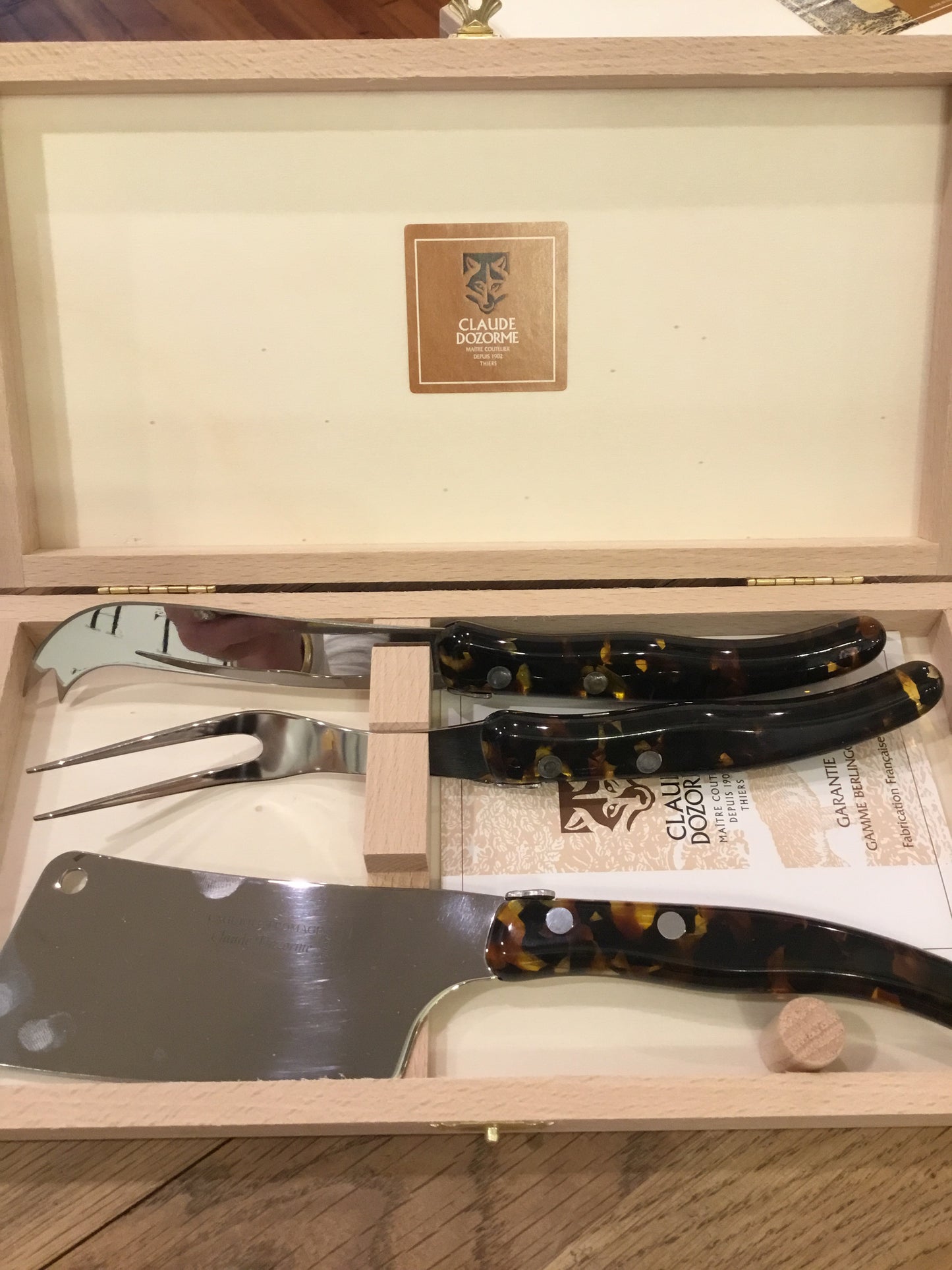 Claude Dozorme Cheese Knife Set