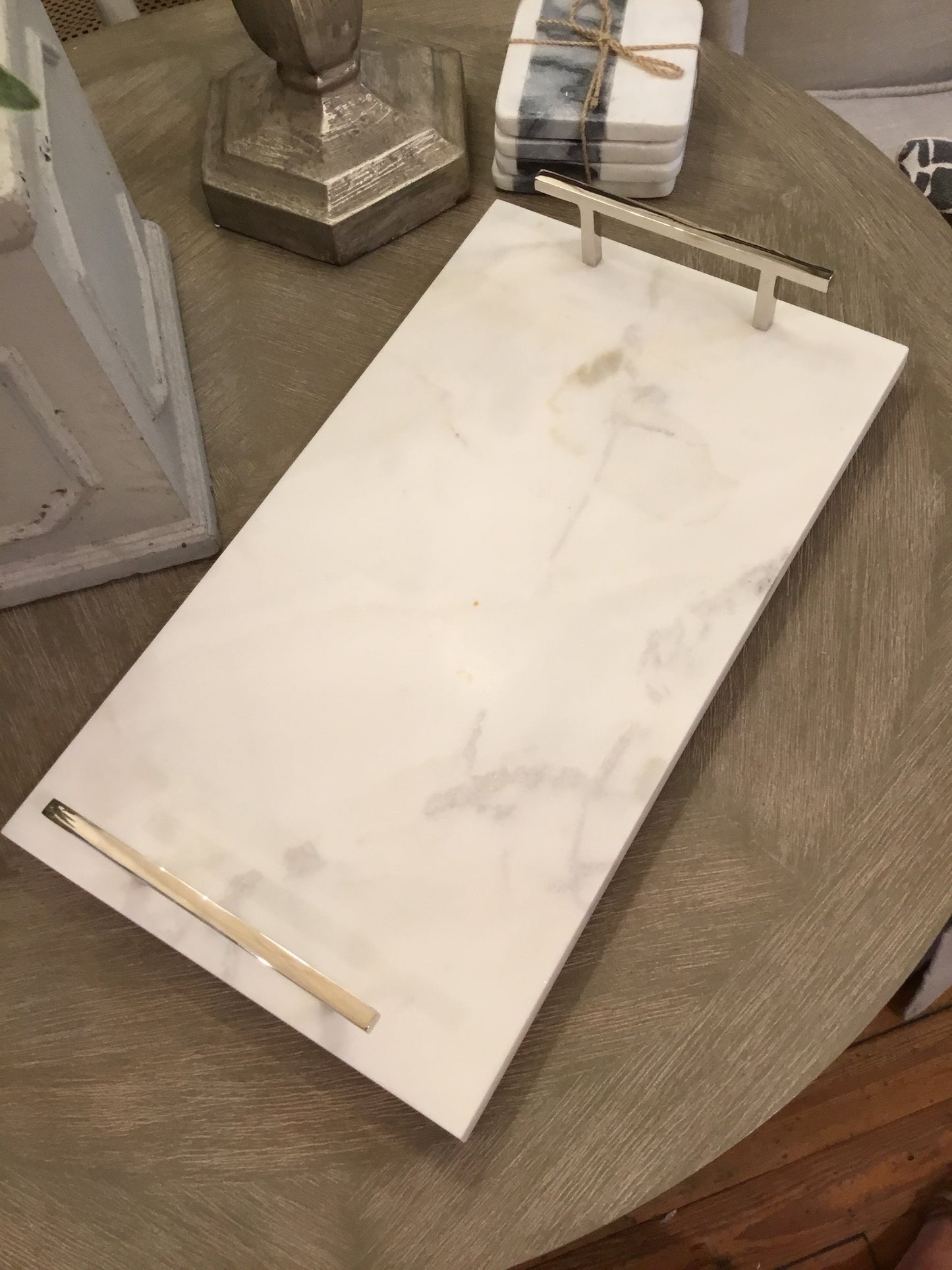 Marble and Nickle Tray