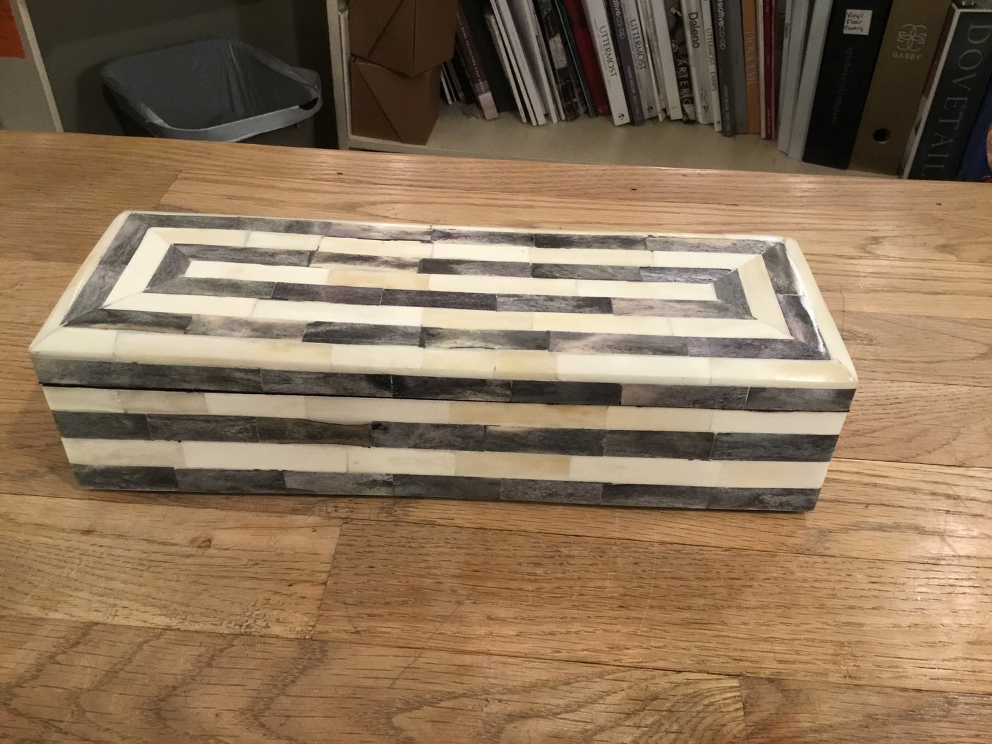 Grey & White Pencil Bone Box