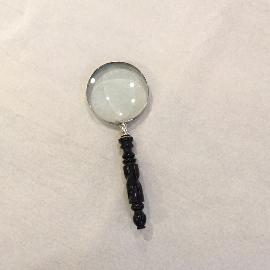 Vintage Magnifying Glass - Black Horn