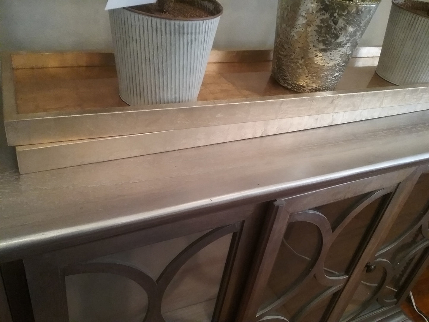 Antique Gold & Silver Tray