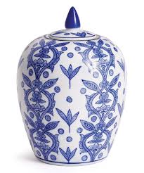 BARCLAY BUTERA CHINOISERIE LIDDED JAR