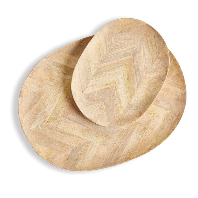 Marquetry Oval Tray