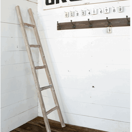 Primitive Wooden Display Ladder