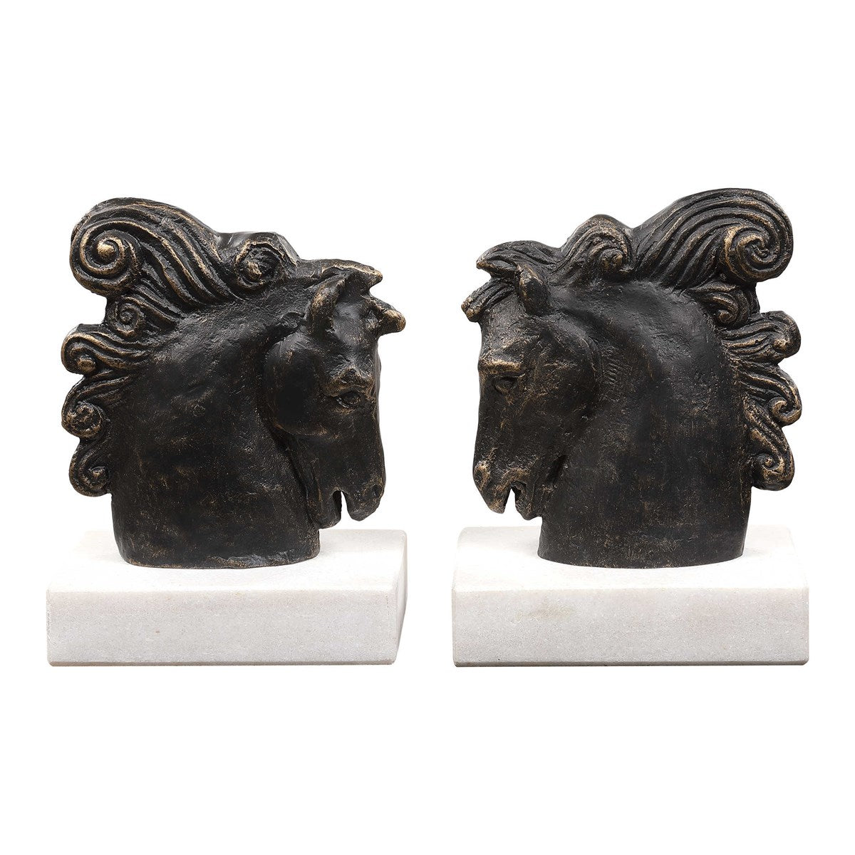 Friesian Sculpture Bookends