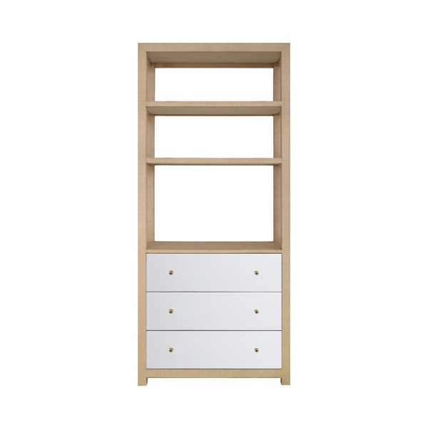 Grasscloth Etagere