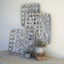 Square Woven Wood Basket