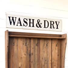 Metal Wash & Dry Sign