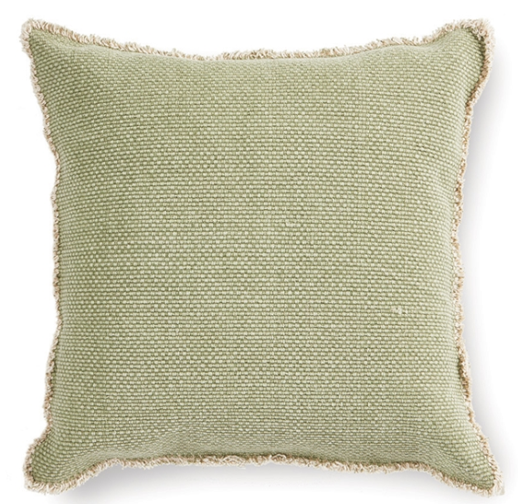 Woven Fringed 20" Square Pillow