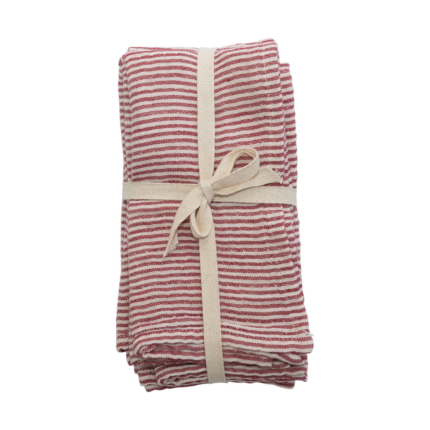 Cotton Napkins with Stripes- Set/4