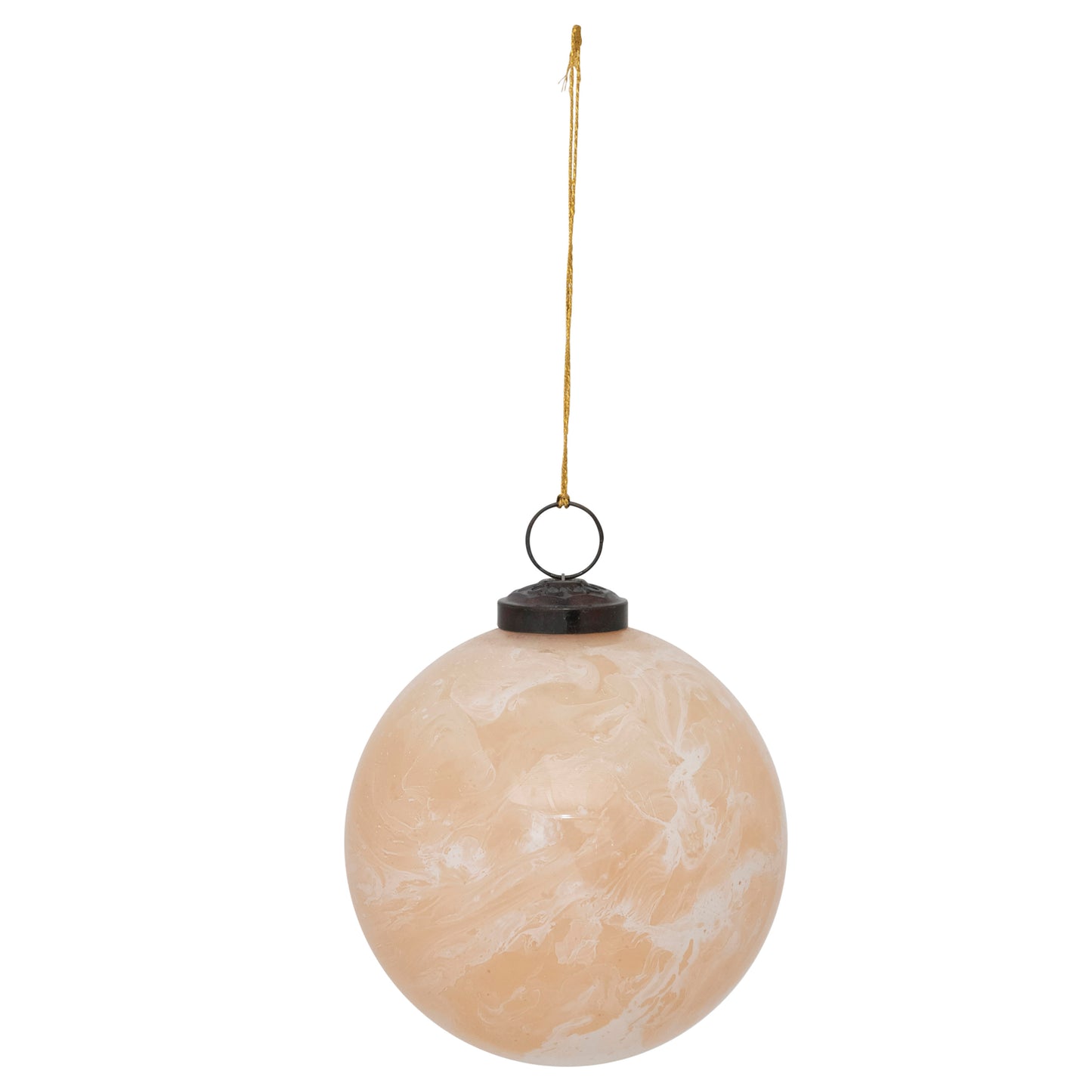 Round Marbled Nude Finish Ornament