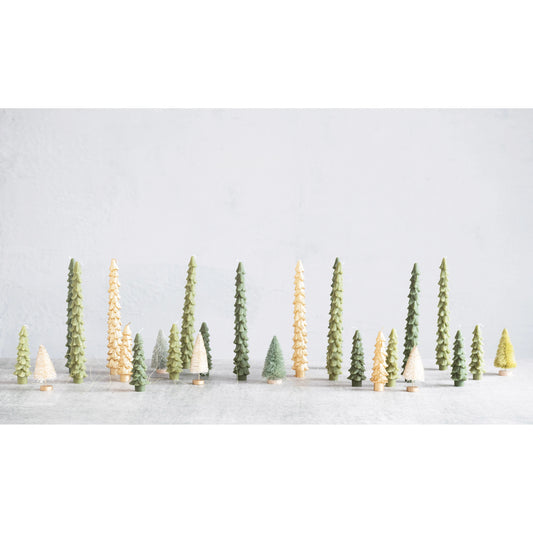 Unscented Tree Shaped Taper Candles, Set/2