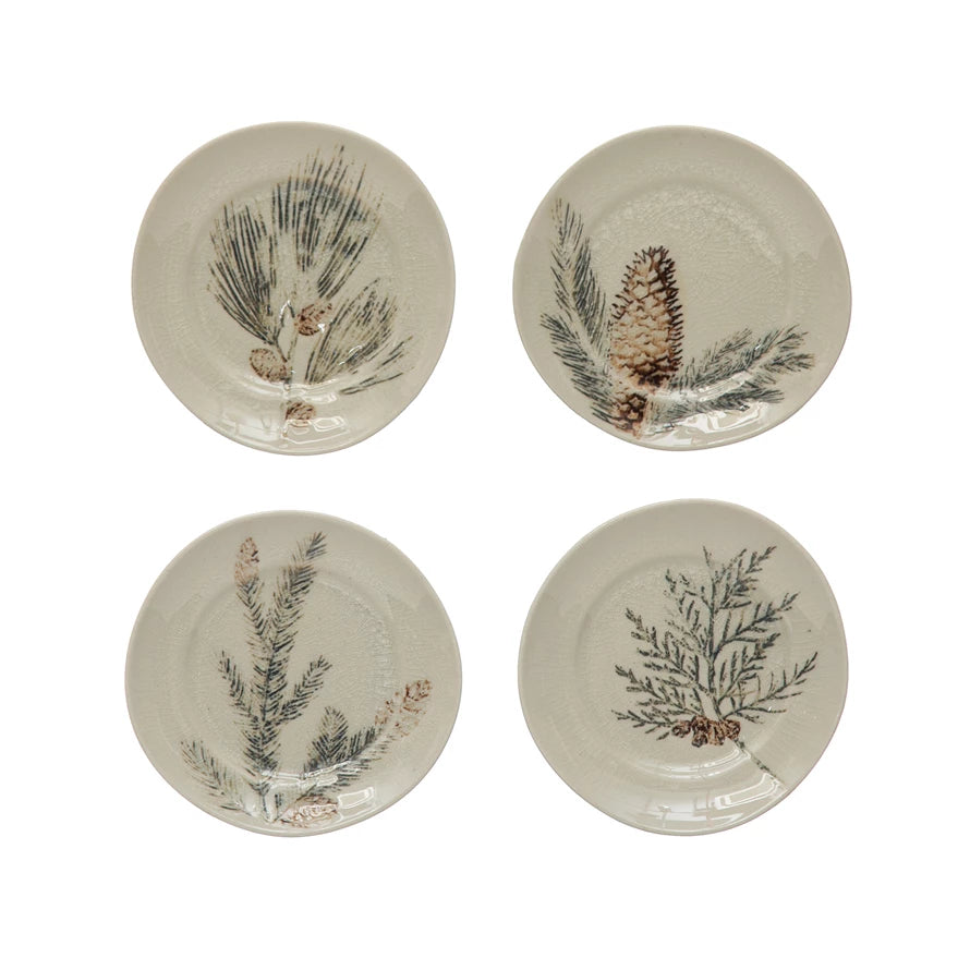 Debossed Stoneware Plate