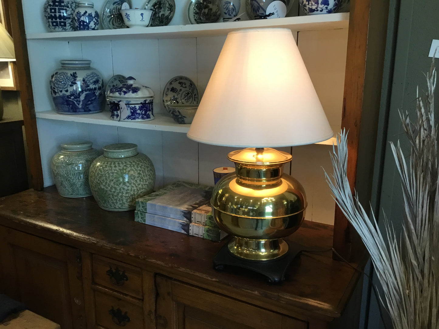 Brass Ginger Jar Lamp