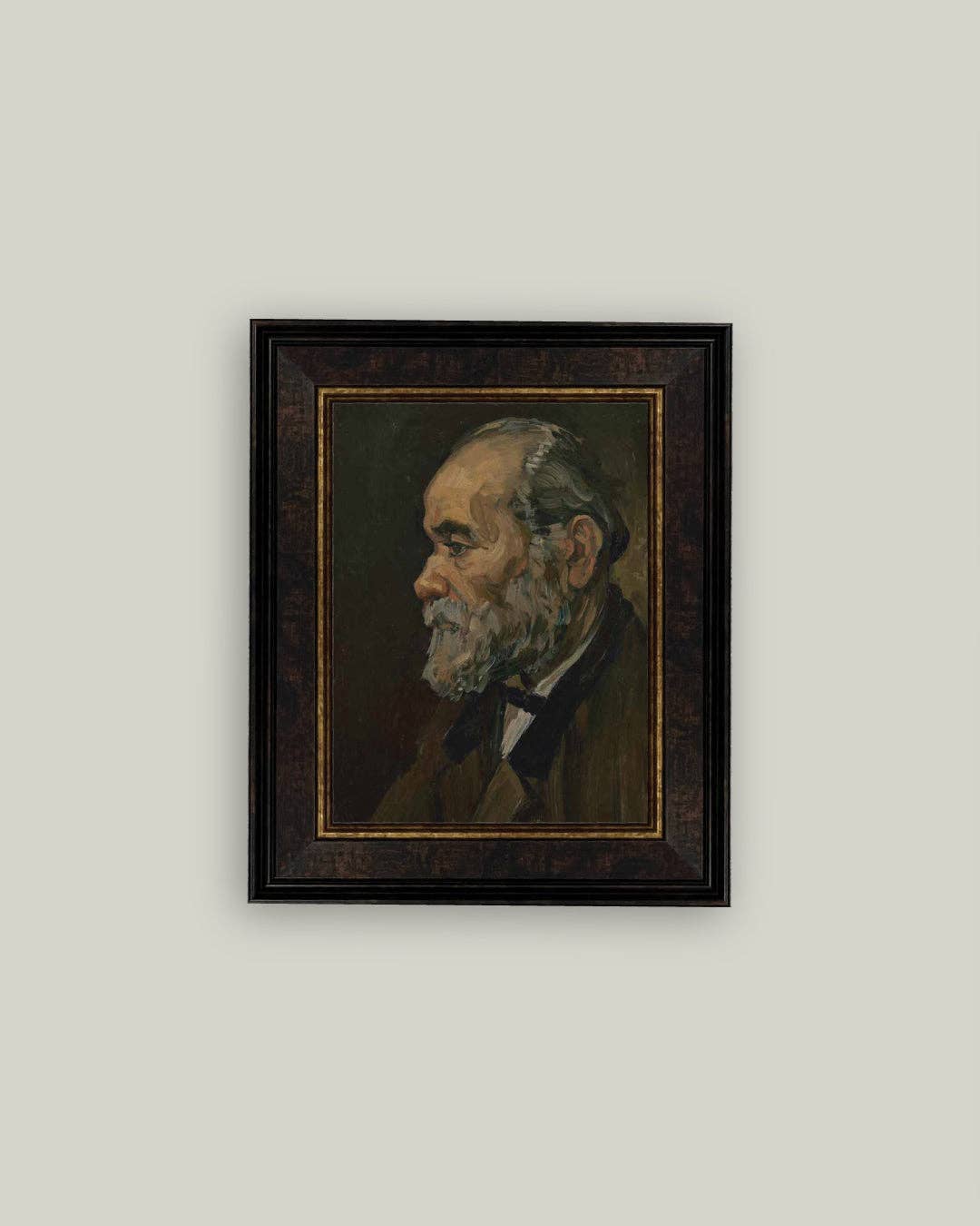Portrait of an Old Man Framed Antique Art