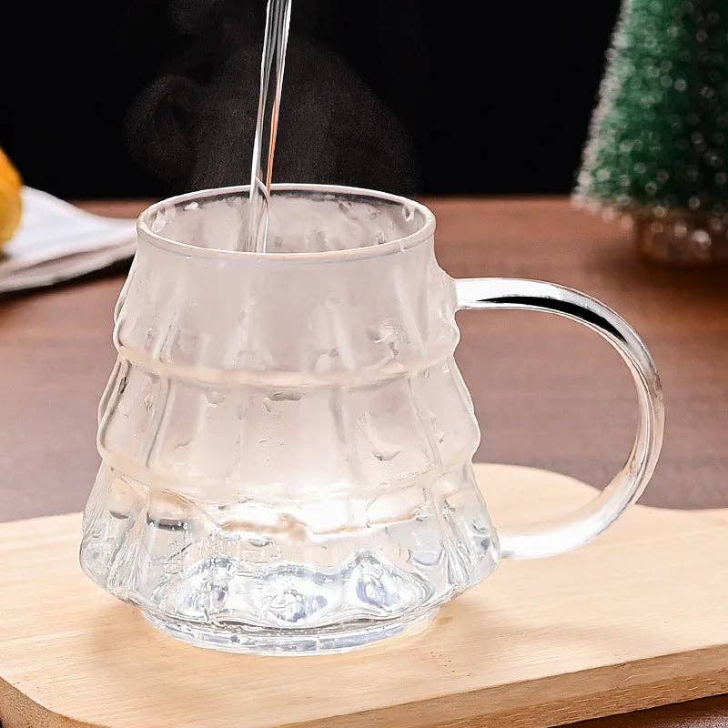Holiday Tree Glasses & Gold Star Spoon