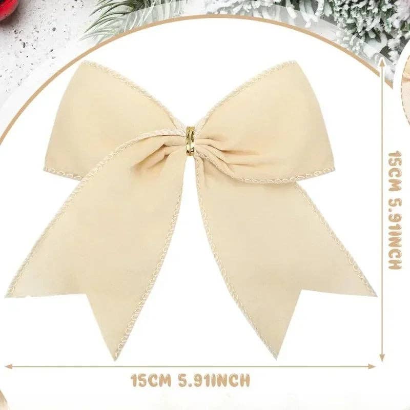 Suede Holiday Bows (Set of 12)