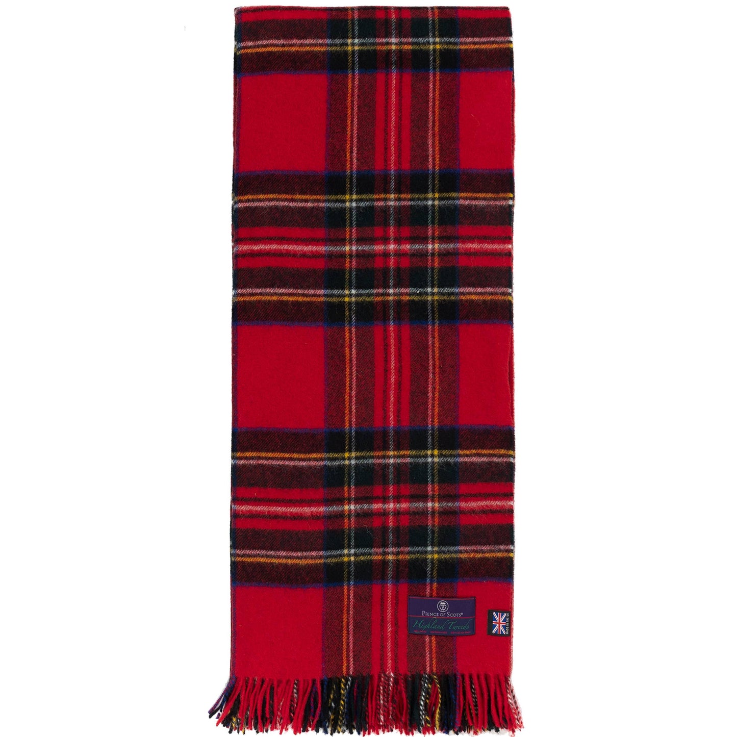 Highland Tweeds Shetland Lambs Wool Throw - Royal Stewart ~