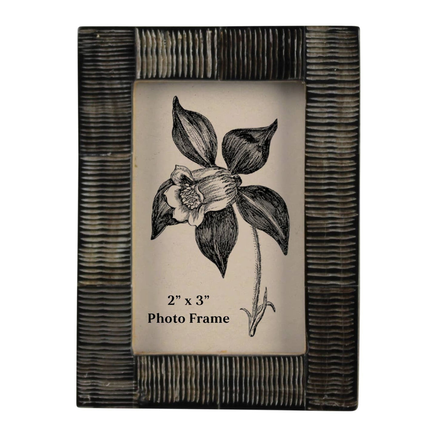Picture Frame, Chagrin Horn 2x3