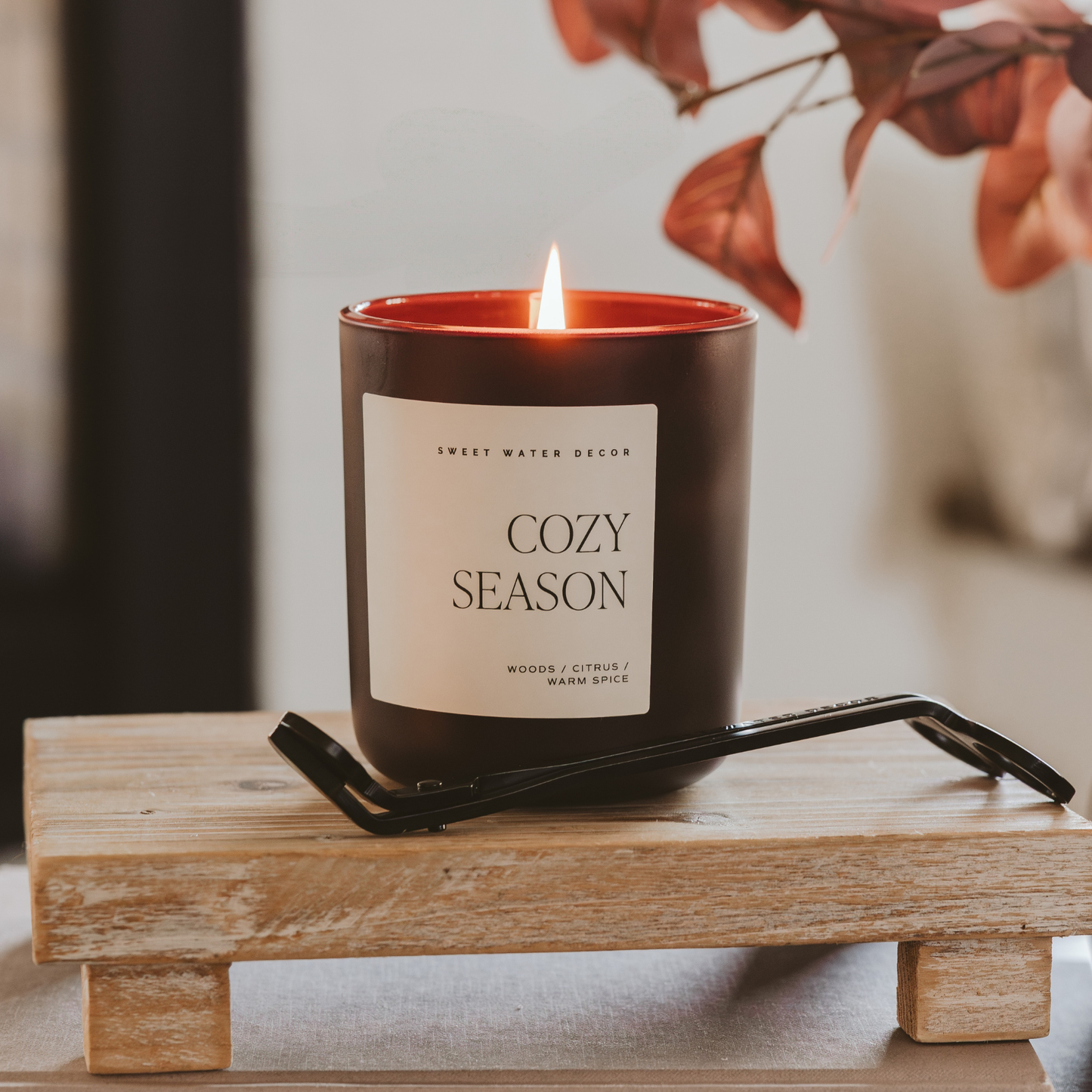 Cozy Season 15 oz Candle, Matte Jar - Fall Decor