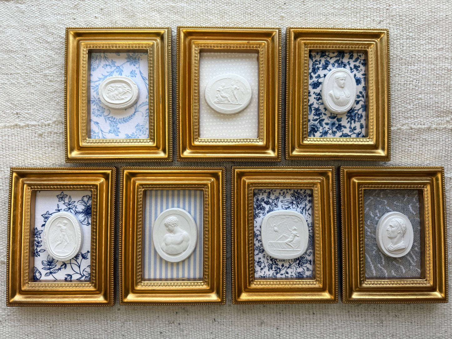 Gold Framed Intaglios
