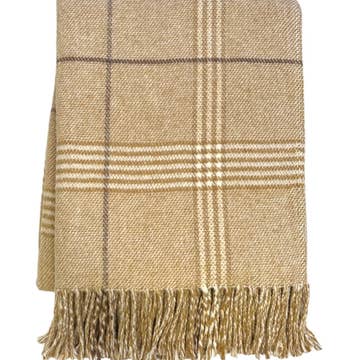 Windowpane Plaid Throw