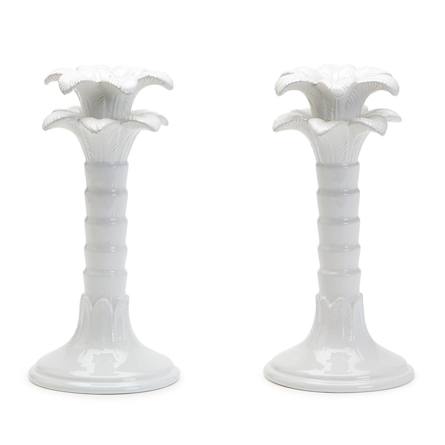 Palm Leaf Taper Candlestick