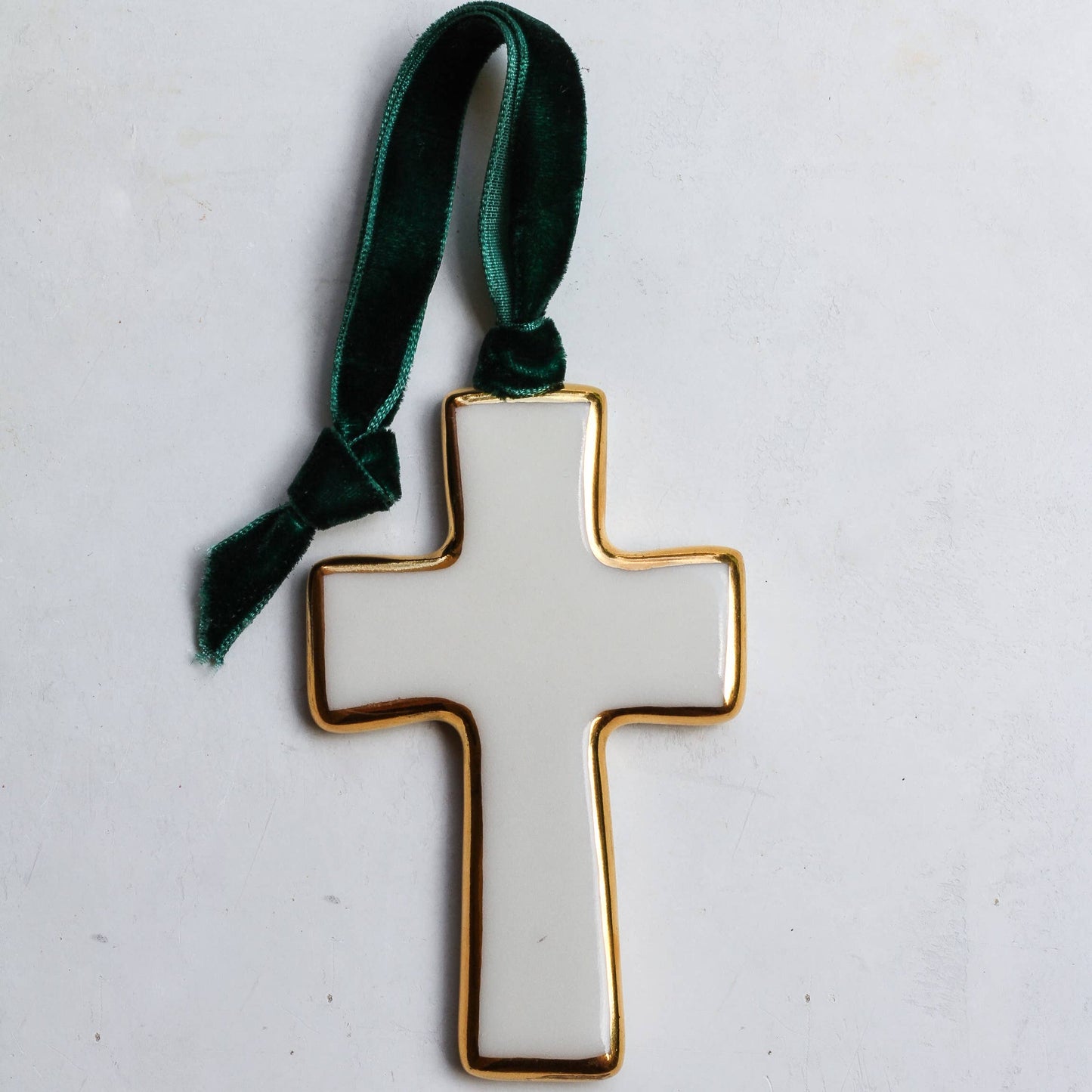 Cross Ornament | Handmade Ceramic Christmas