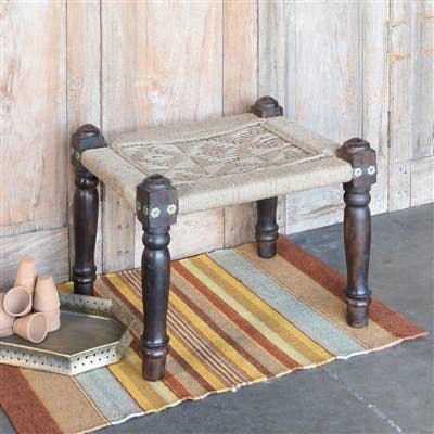 Adair Woven Jute Stool
