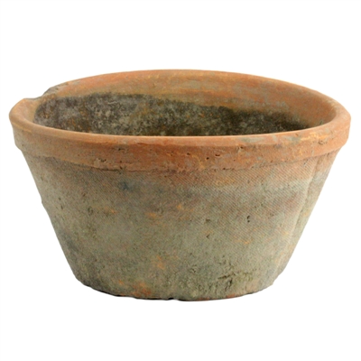 Rustic Terra Cotta Oval Pot - Sm - Antique Red